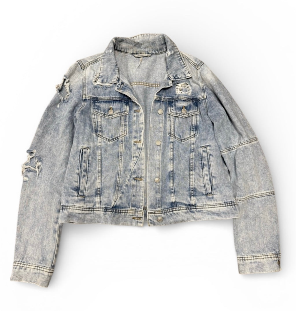 Free People Rumors Lightweight Jean Jacket