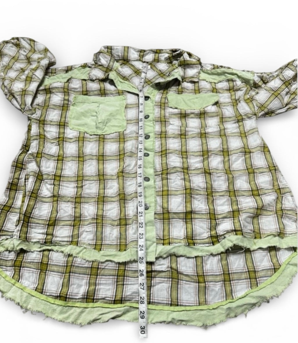 POL Cotton Plaid Shirt