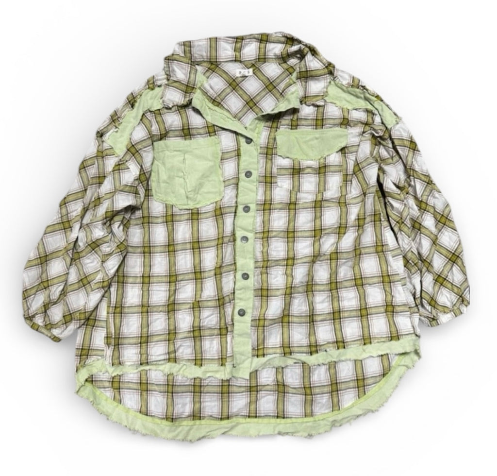 POL Cotton Plaid Shirt