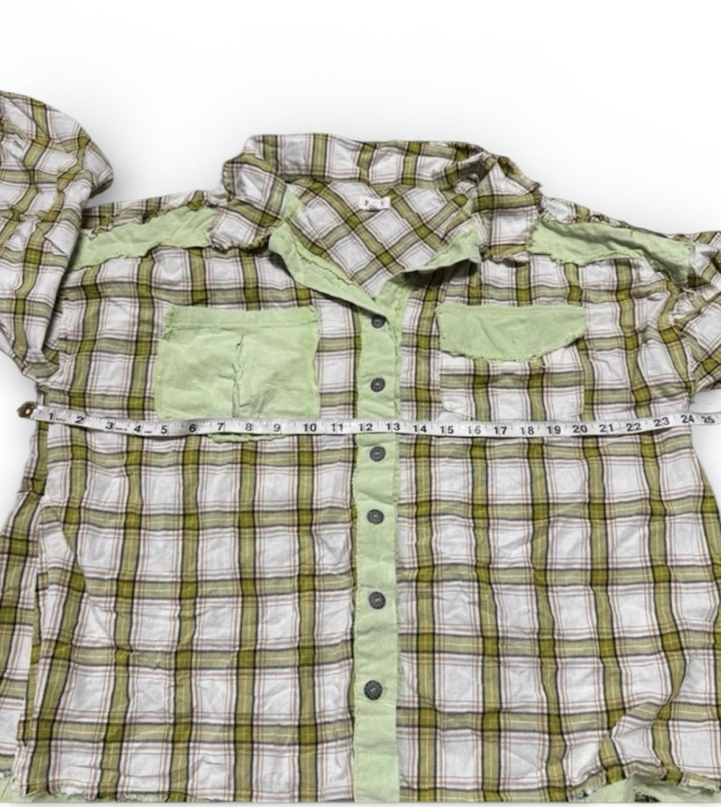 POL Cotton Plaid Shirt