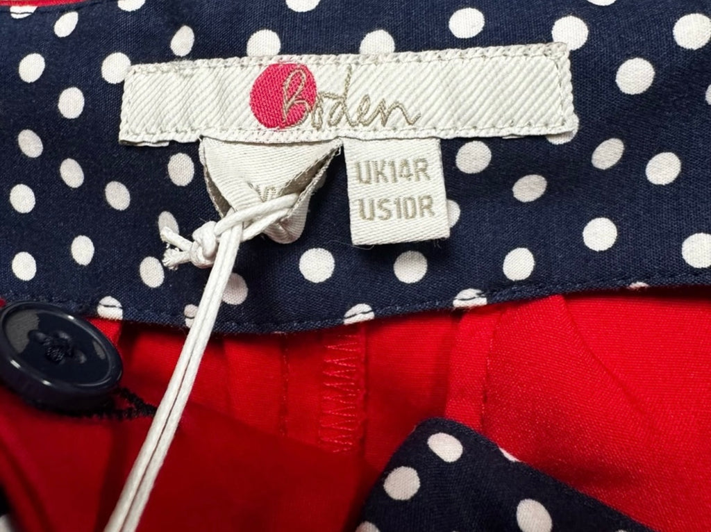 Boden Red Straight Leg Pants NWT