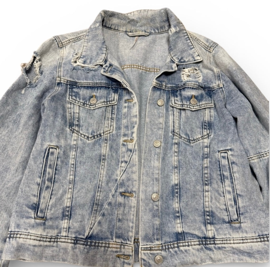 Free People Rumors Lightweight Jean Jacket