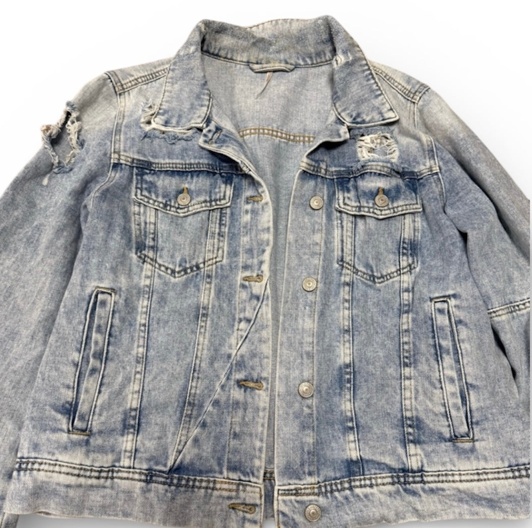 Free People Rumors Lightweight Jean Jacket