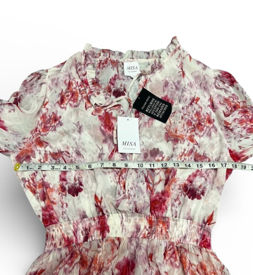 Misa Los Angeles Lorena Abstract Mini Dress NWT