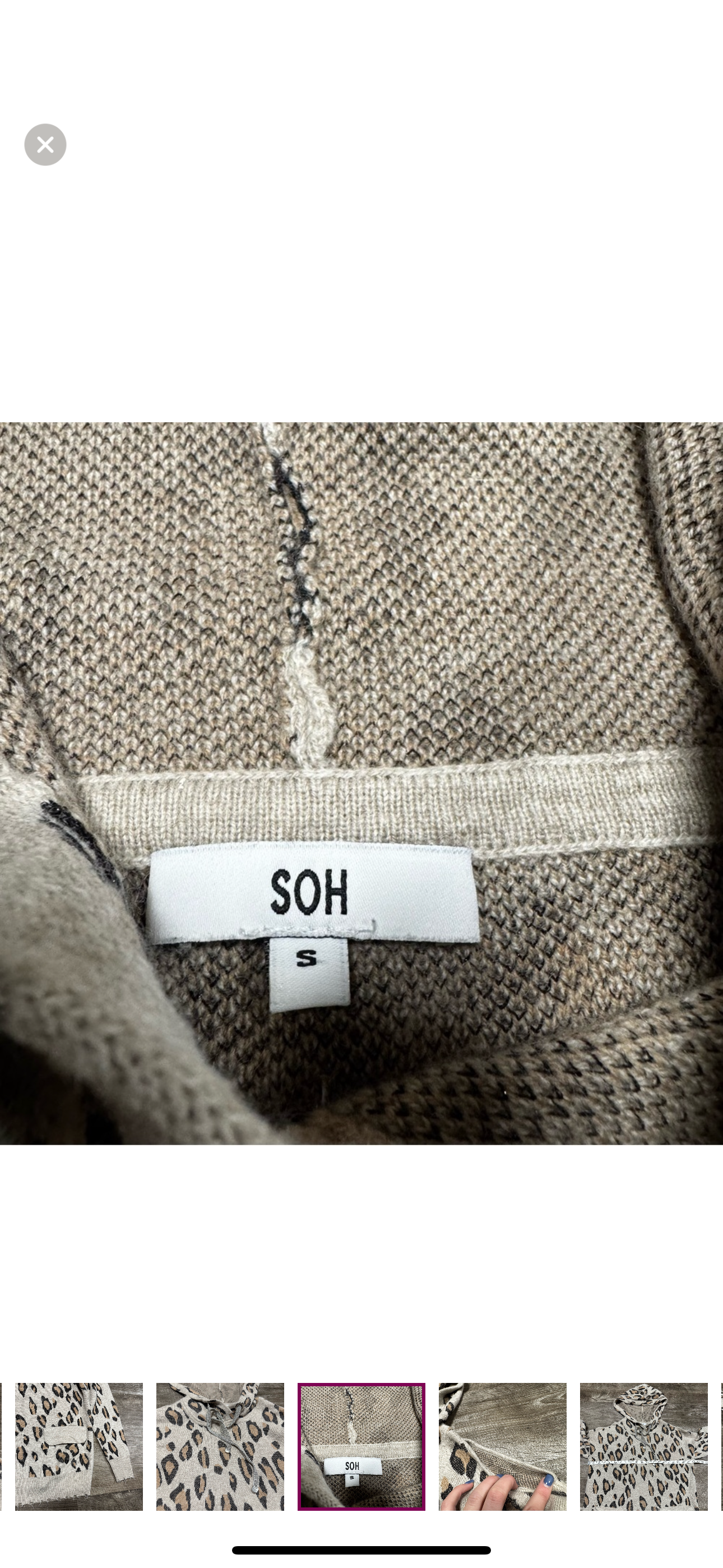SOH Cashmere Blend Hooded Sweater