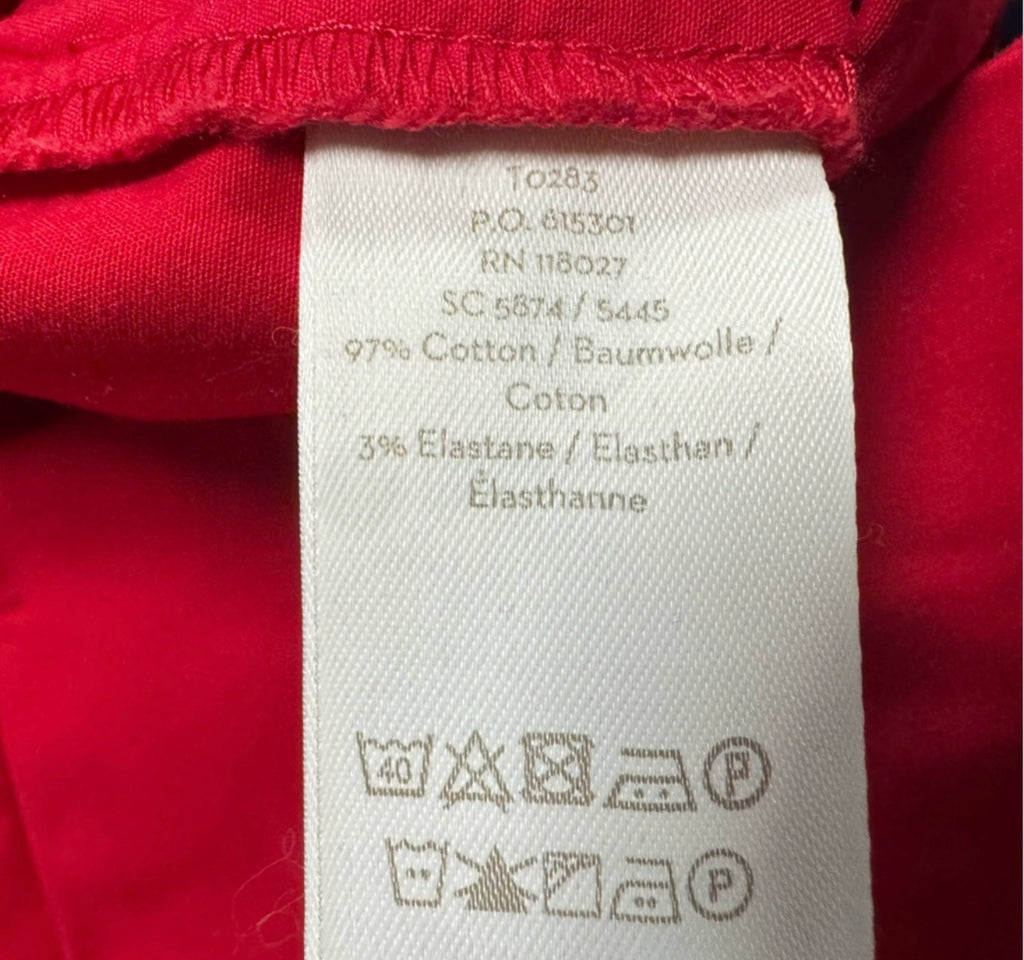 Boden Red Straight Leg Pants NWT