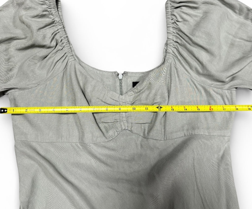 Madewell Sweetheart Puff-Sleeve Midi Dress NWT