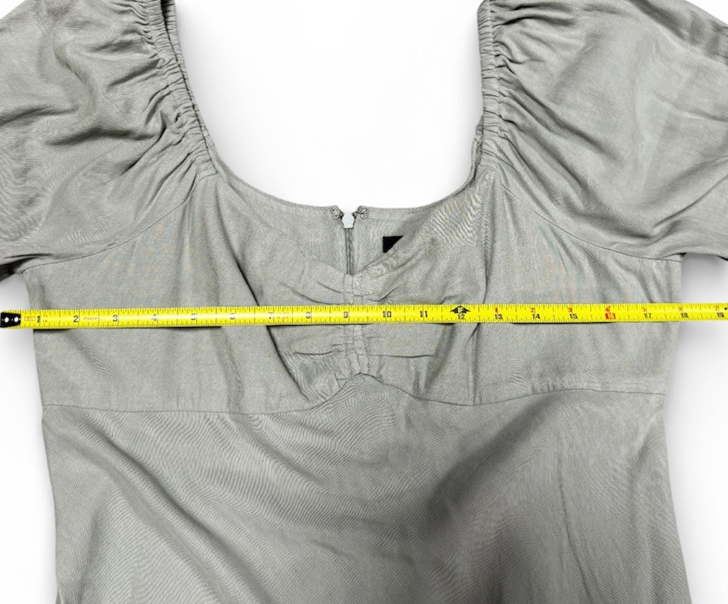 Madewell Sweetheart Puff-Sleeve Midi Dress NWT