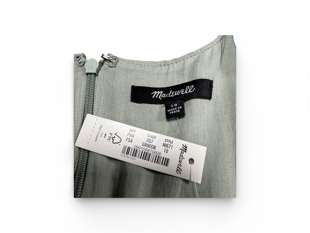 Madewell Sweetheart Puff-Sleeve Midi Dress NWT