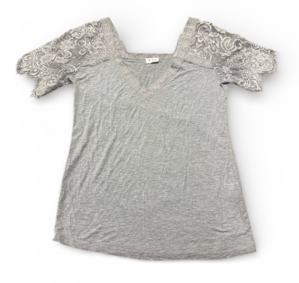 POL Lace Sleeve Shirt