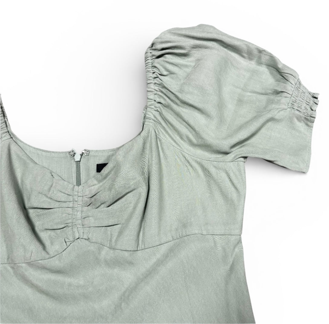 Madewell Sweetheart Puff-Sleeve Midi Dress NWT