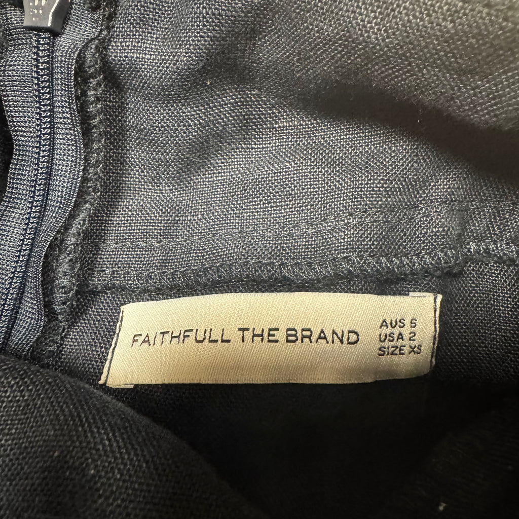 Faithful the Brand Le Rich 100% Linen Midi Dress