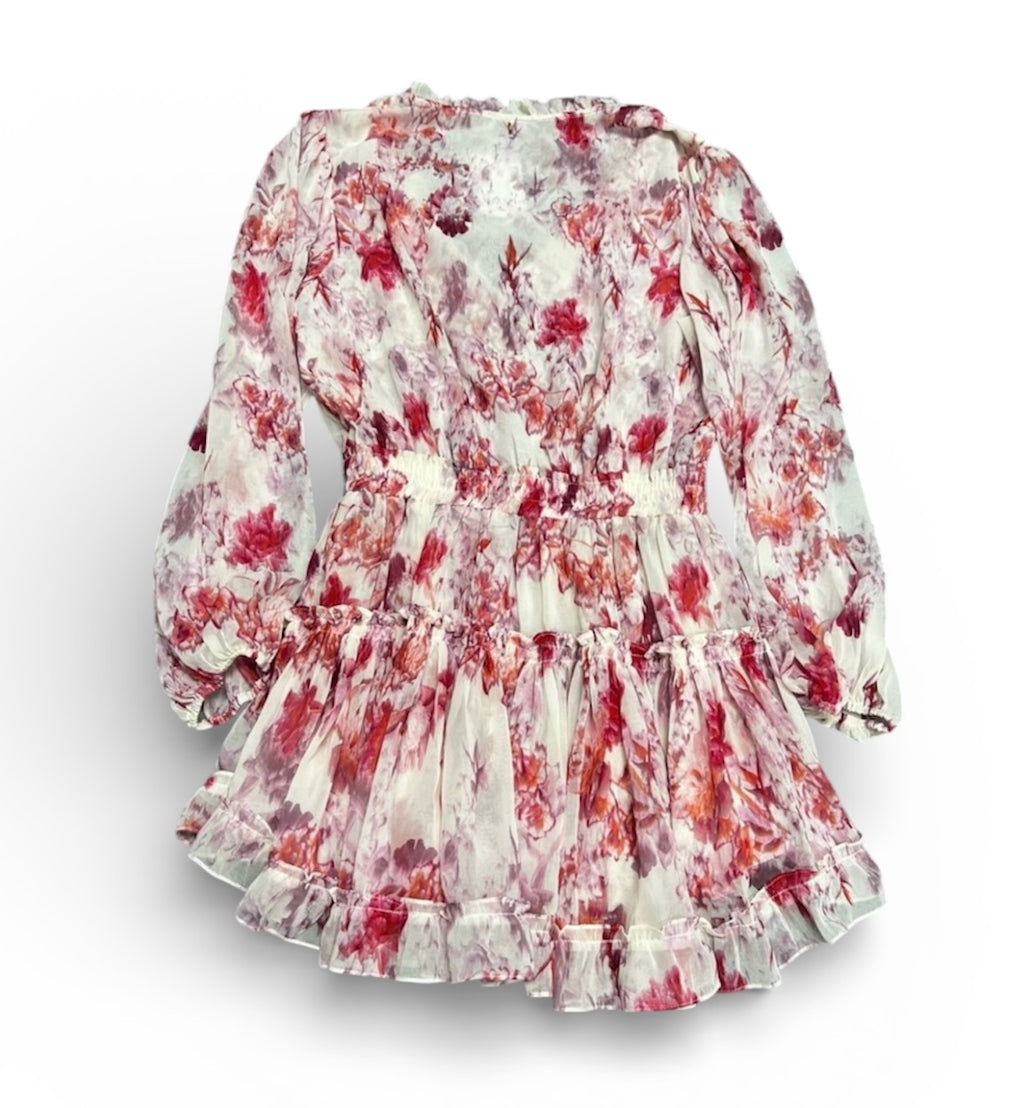 Misa Los Angeles Lorena Abstract Mini Dress NWT