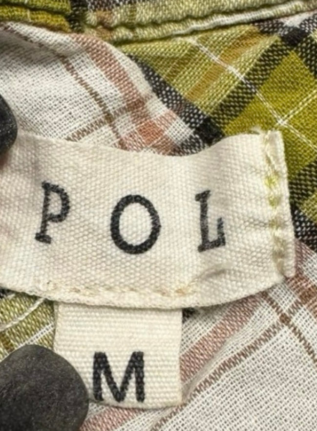 POL Cotton Plaid Shirt