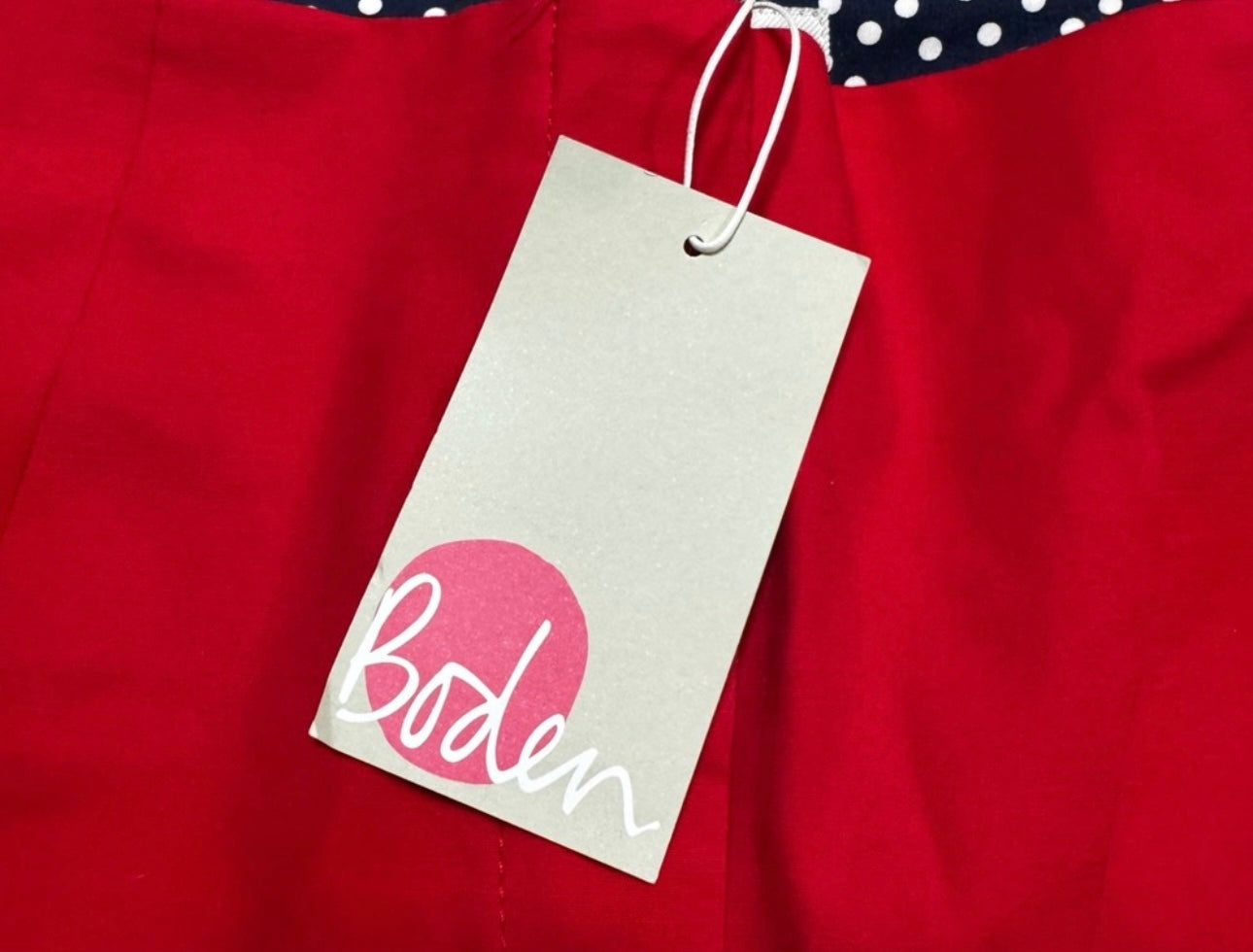 Boden Red Straight Leg Pants NWT