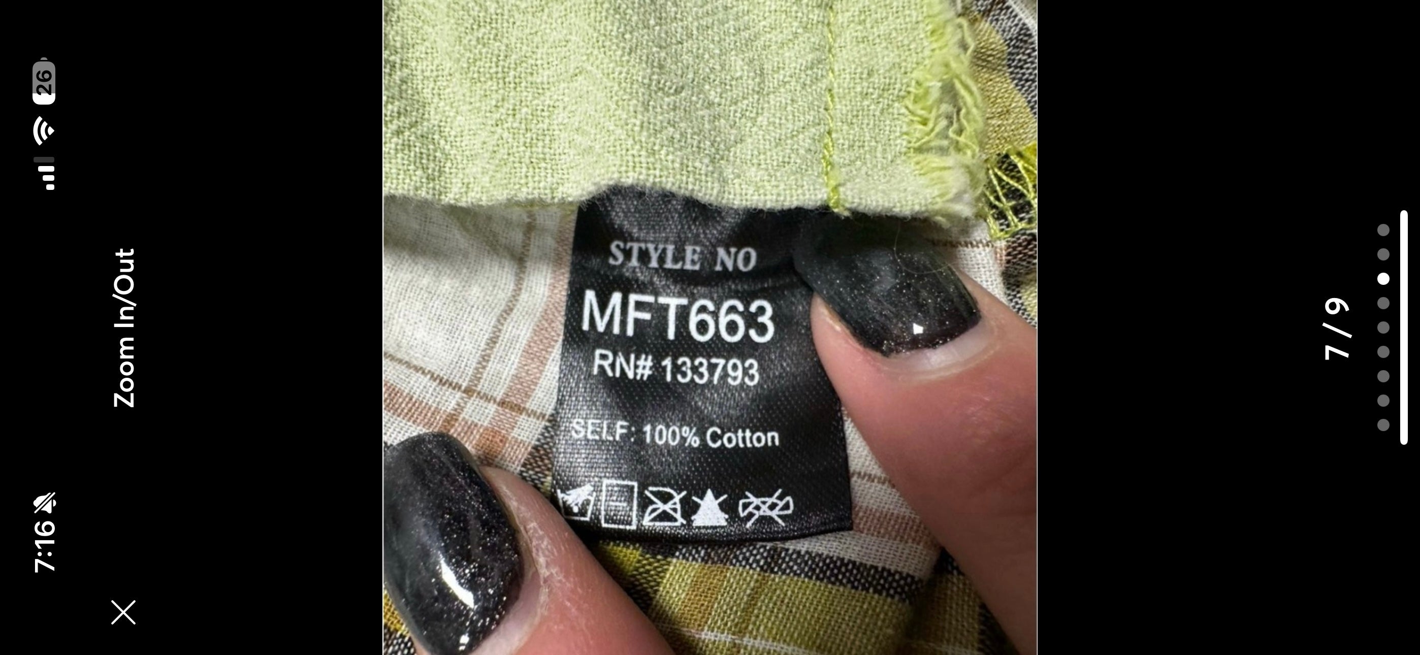 POL Cotton Plaid Shirt